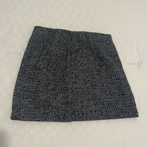 H&M Black and White Mini Skirt
